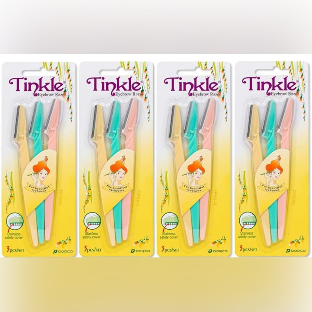 4 PACK EYEBROW RAZORS (12 razors total)